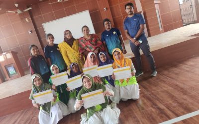 Sports and life skills development , Naz foundation trust organised 6 days workshop : BET Sufia High school