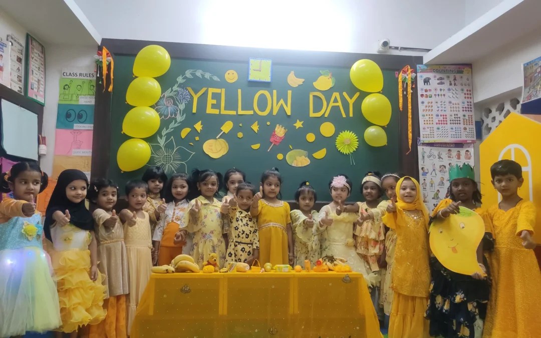 “Celebrating Yellow Day: A Bright and Joyful Day at School!